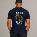 T-shirt « Earn the Reps » - Bleu marin