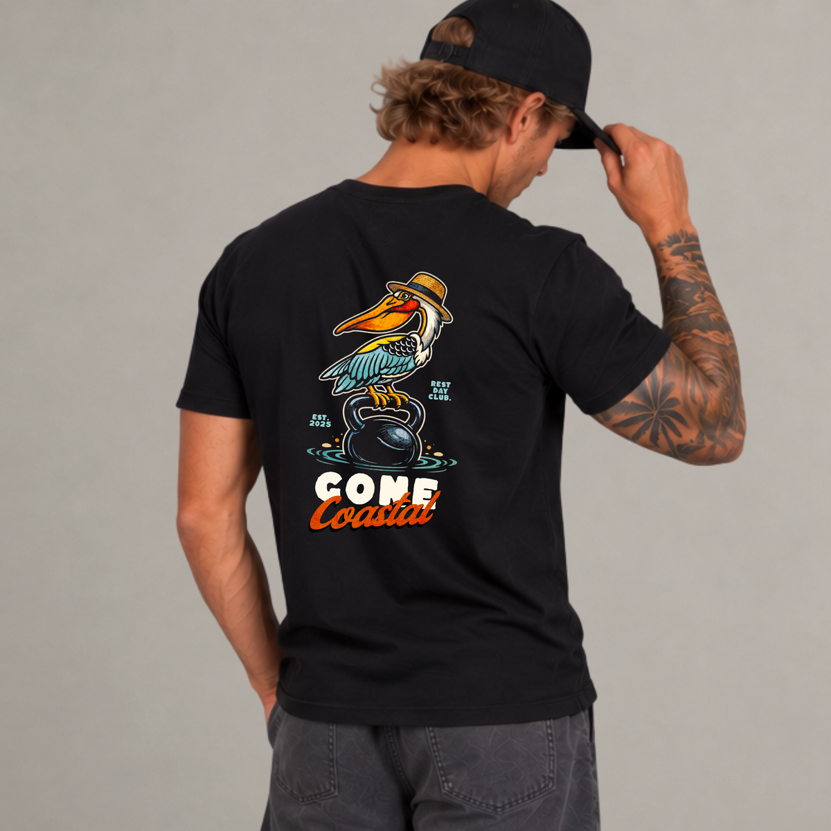 T-shirt « Gone Coastal » - Noir