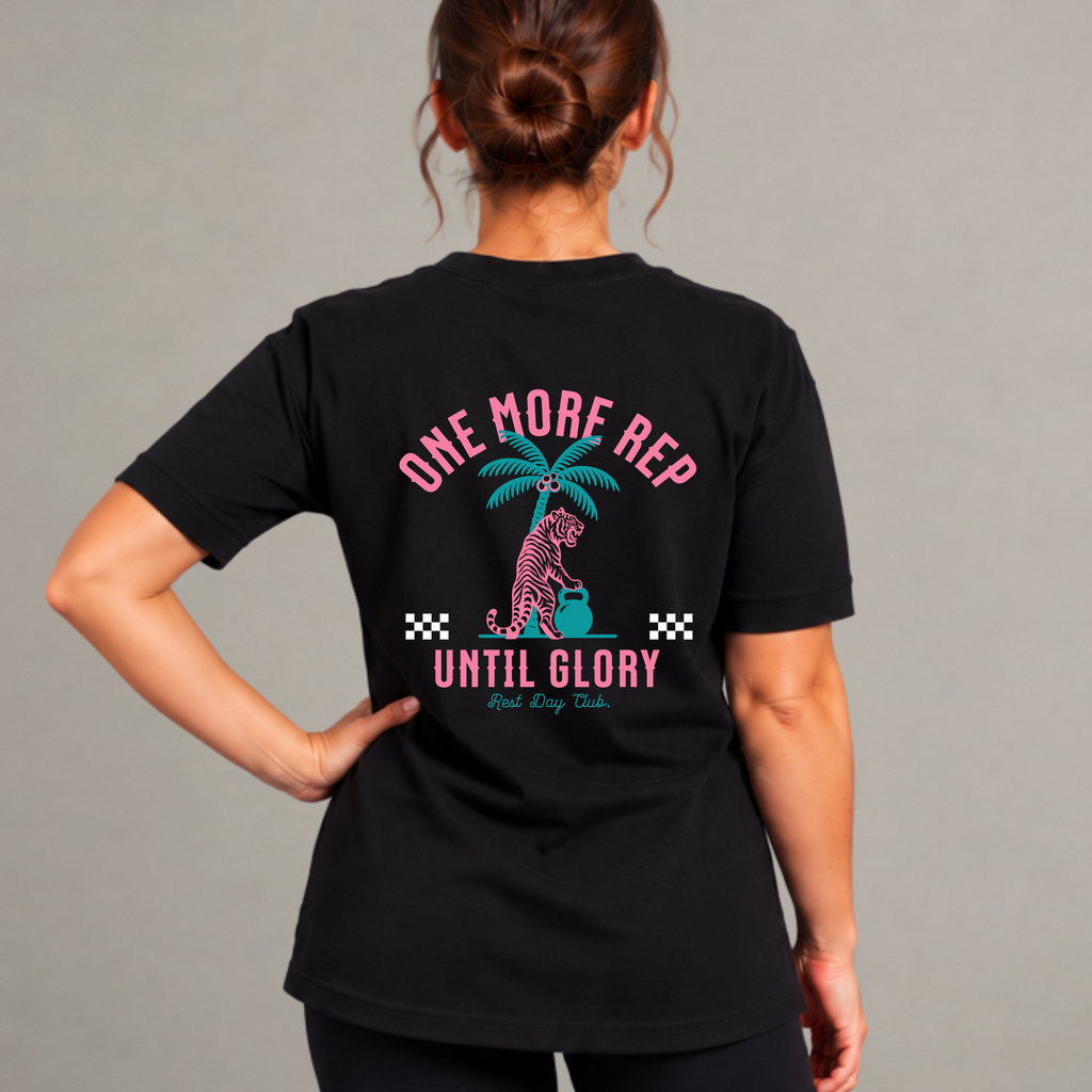 T-shirt « One More Rep » - Noir
