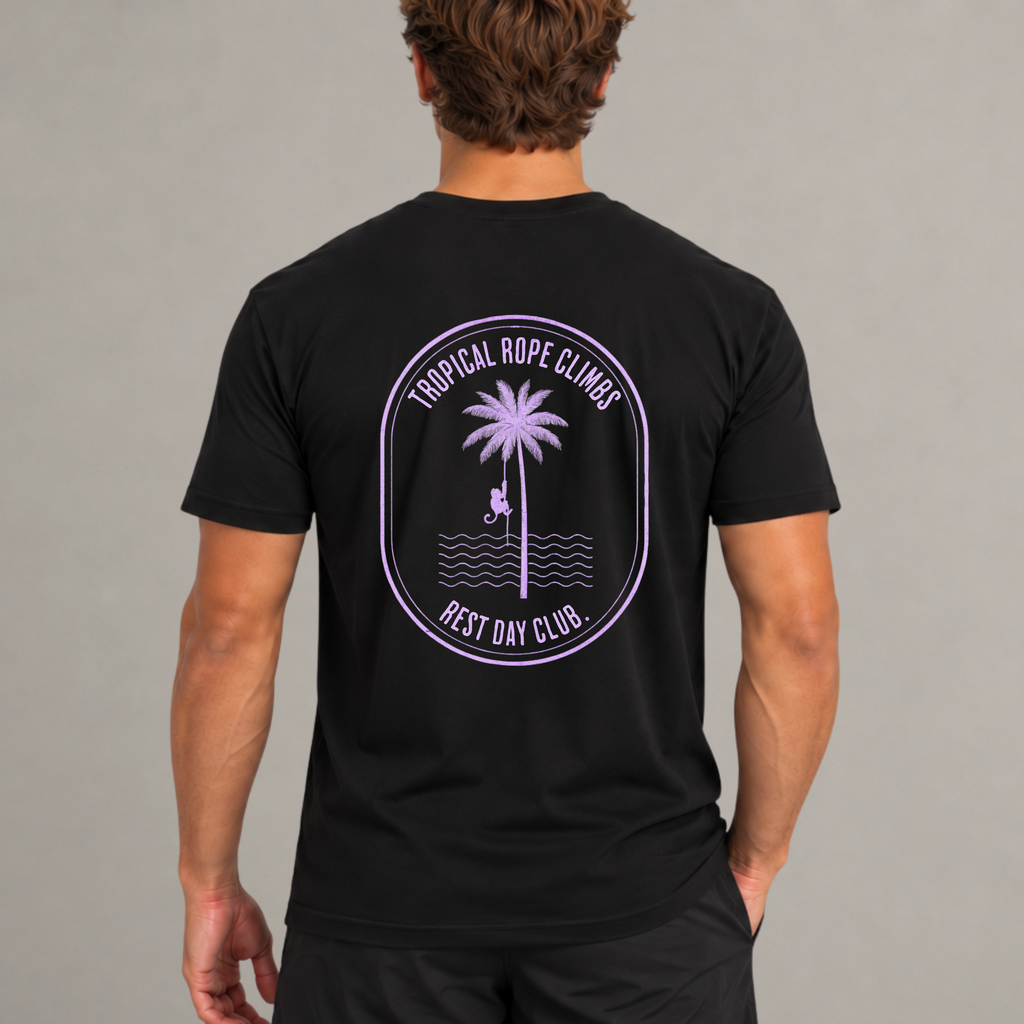 T-Shirt « Tropical Rope Climbs » - Noir