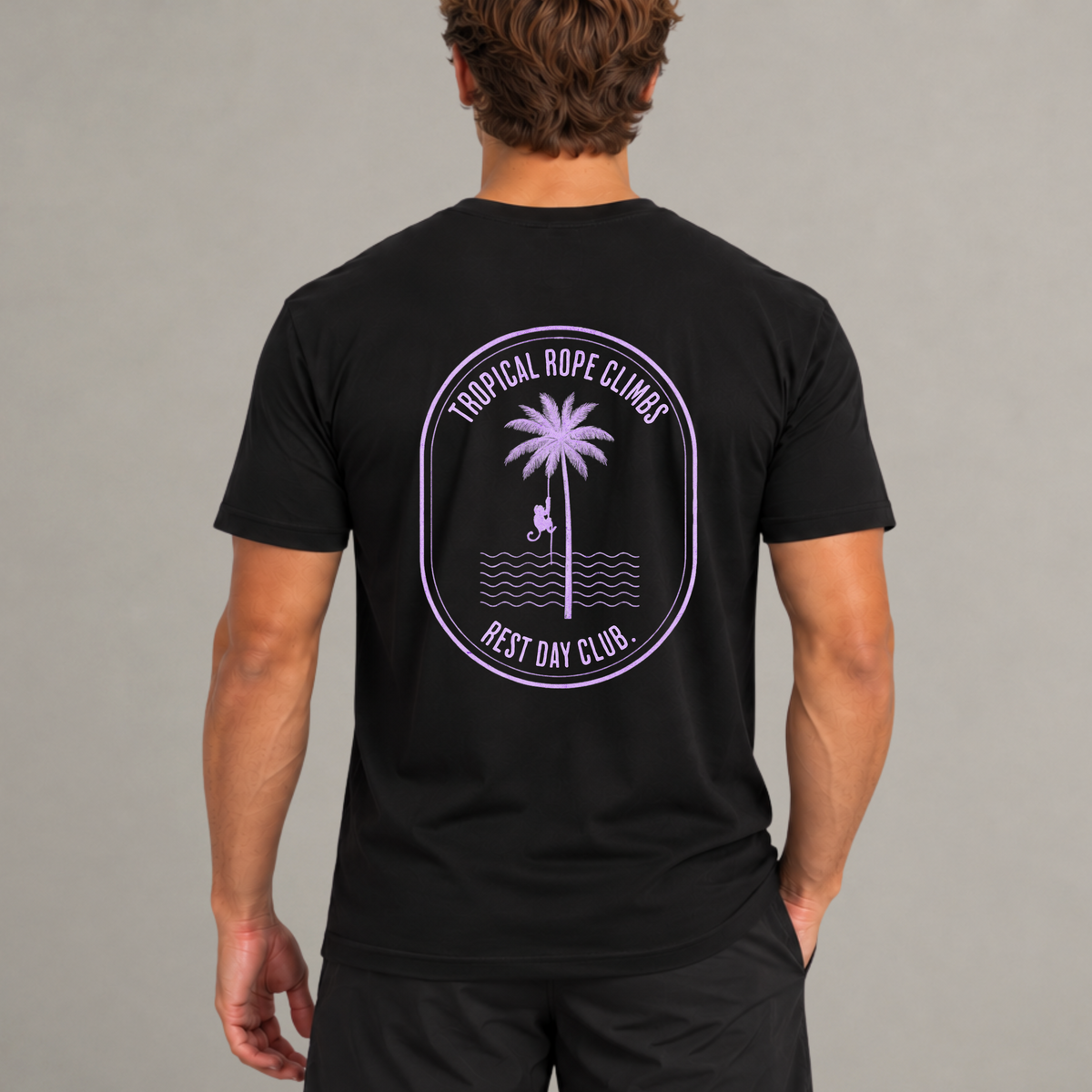 T-Shirt « Tropical Rope Climbs » - Noir