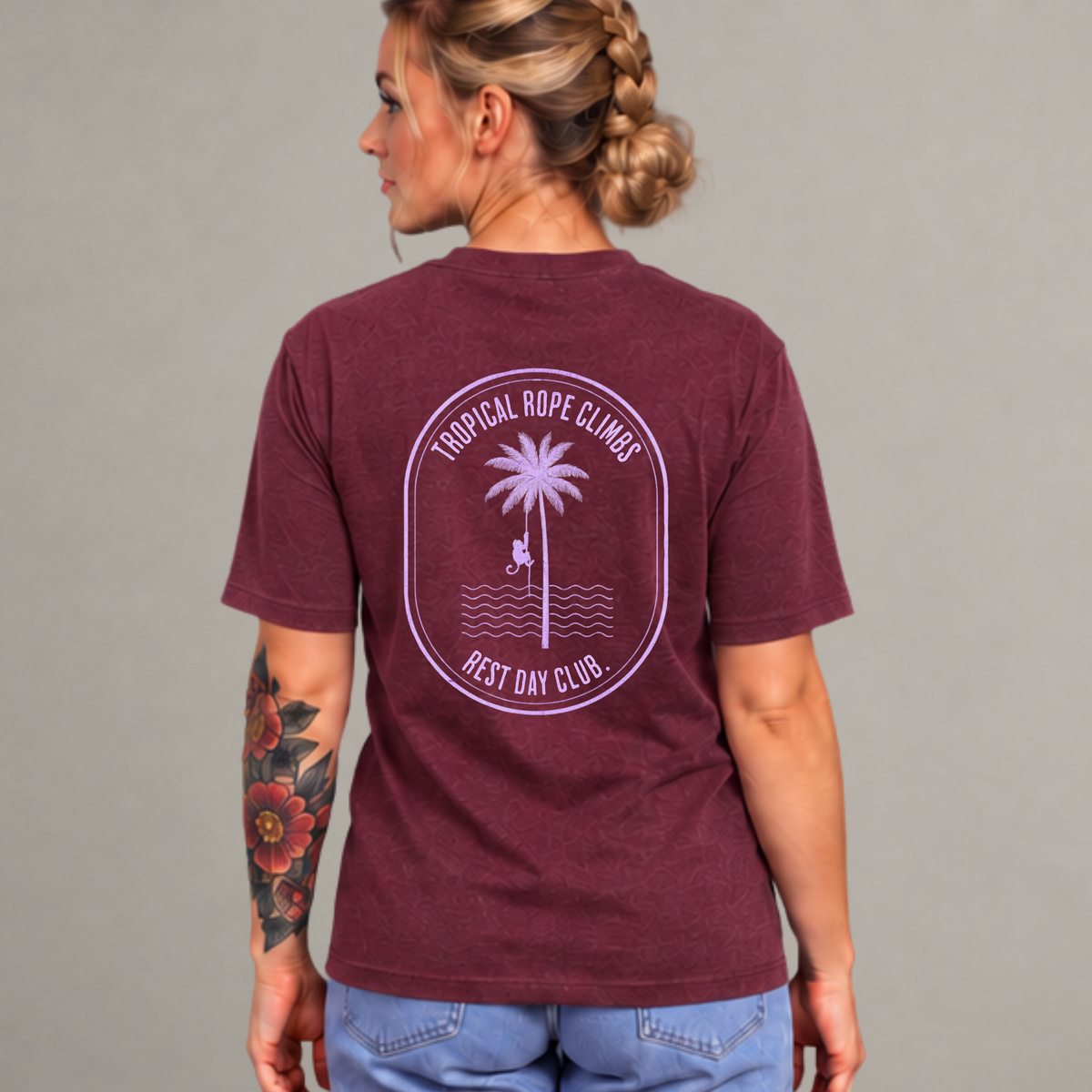 T-shirt « Tropical Rope Climbs » - Bourgogne