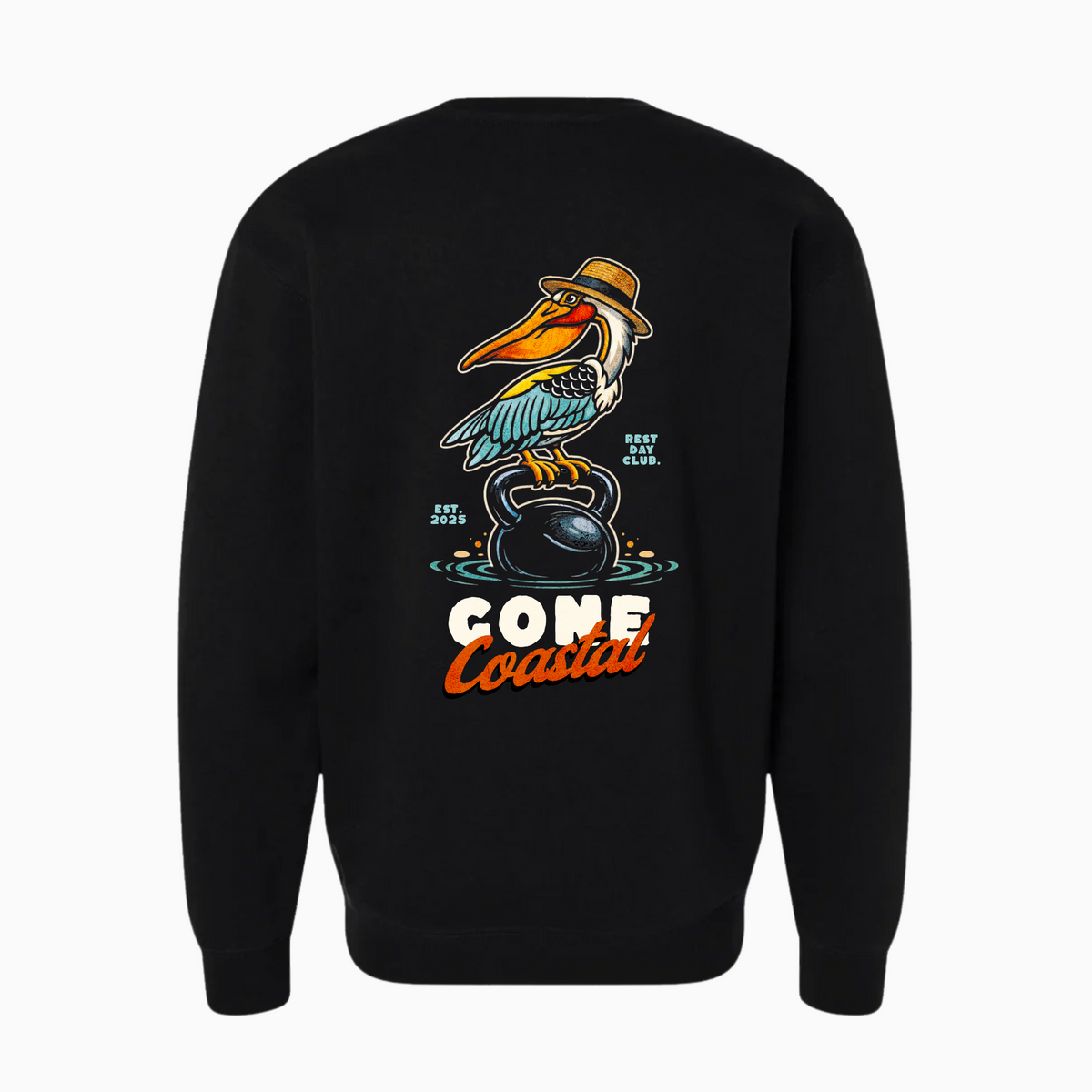 Crewneck « Gone Coastal » - Noir