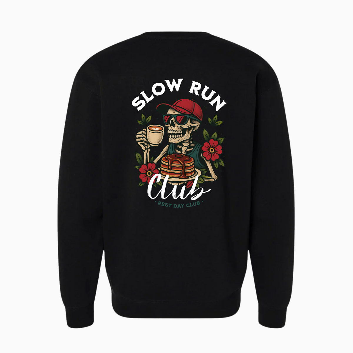 Crewneck « Slow Run Club » - Noir