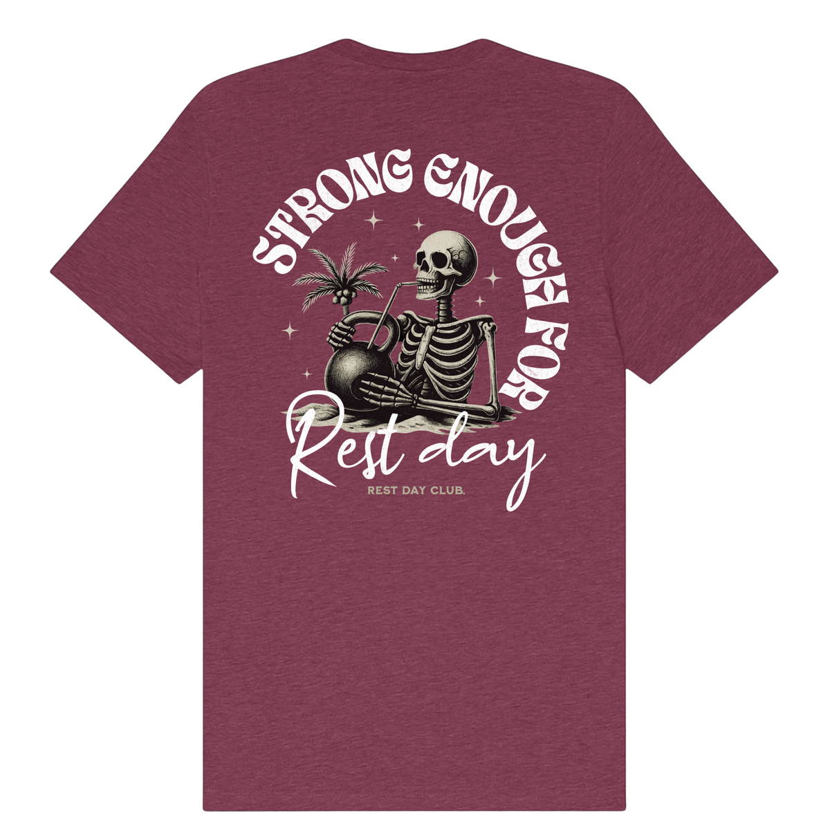 T-shirt « Strong Enough » - Bourgogne