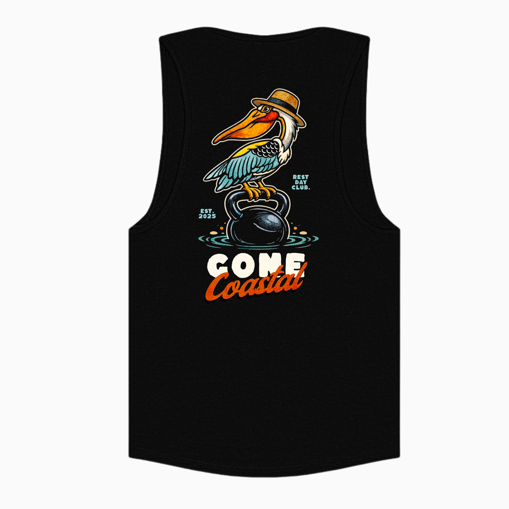 Muscle Tank FEMME « Gone Coastal » - Noir