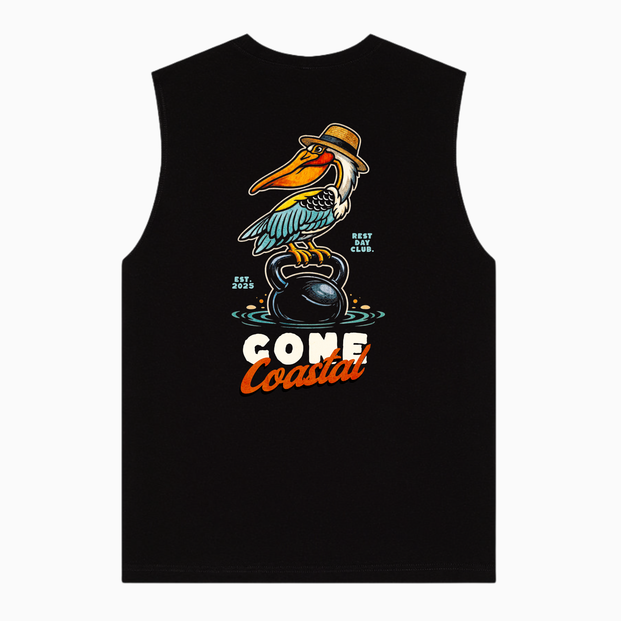Muscle Tank HOMME « Gone Coastal » - Noir